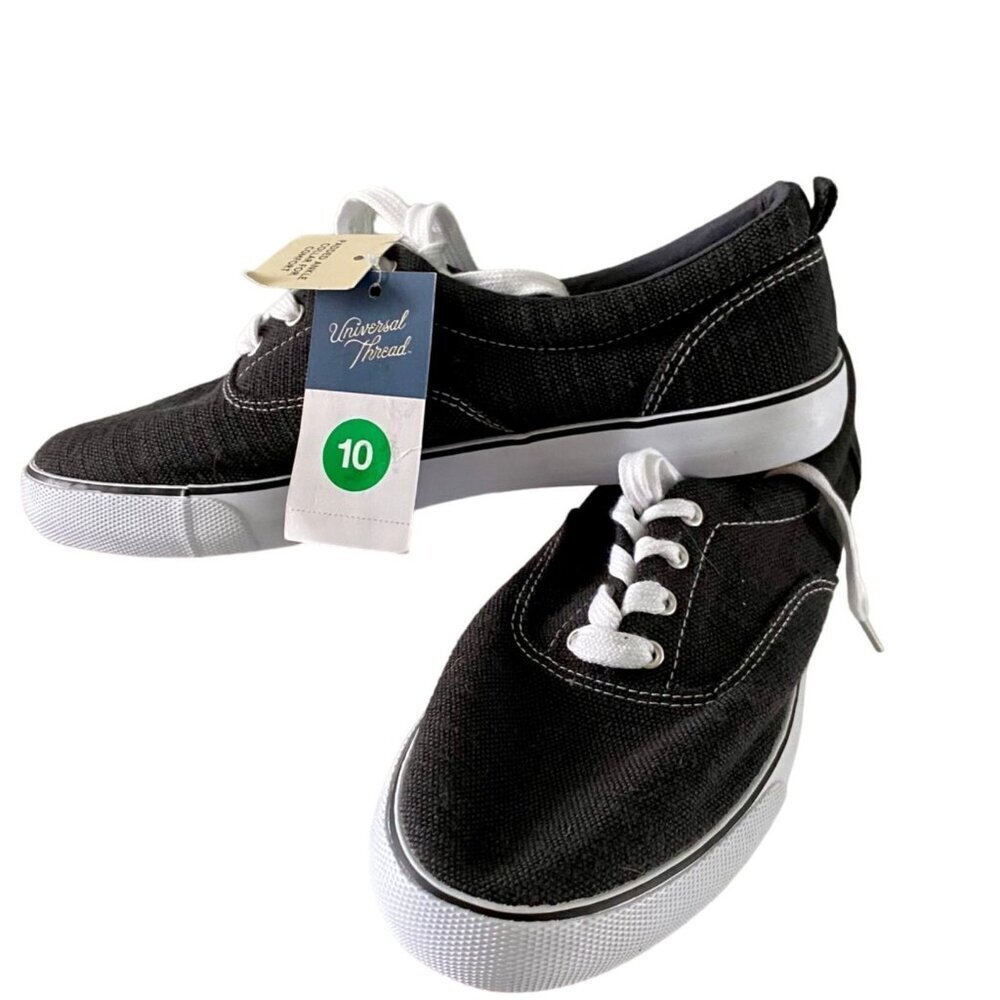 Universal Thread Molly Casual Sneakers Black Canvas Size 10 NEW NWT